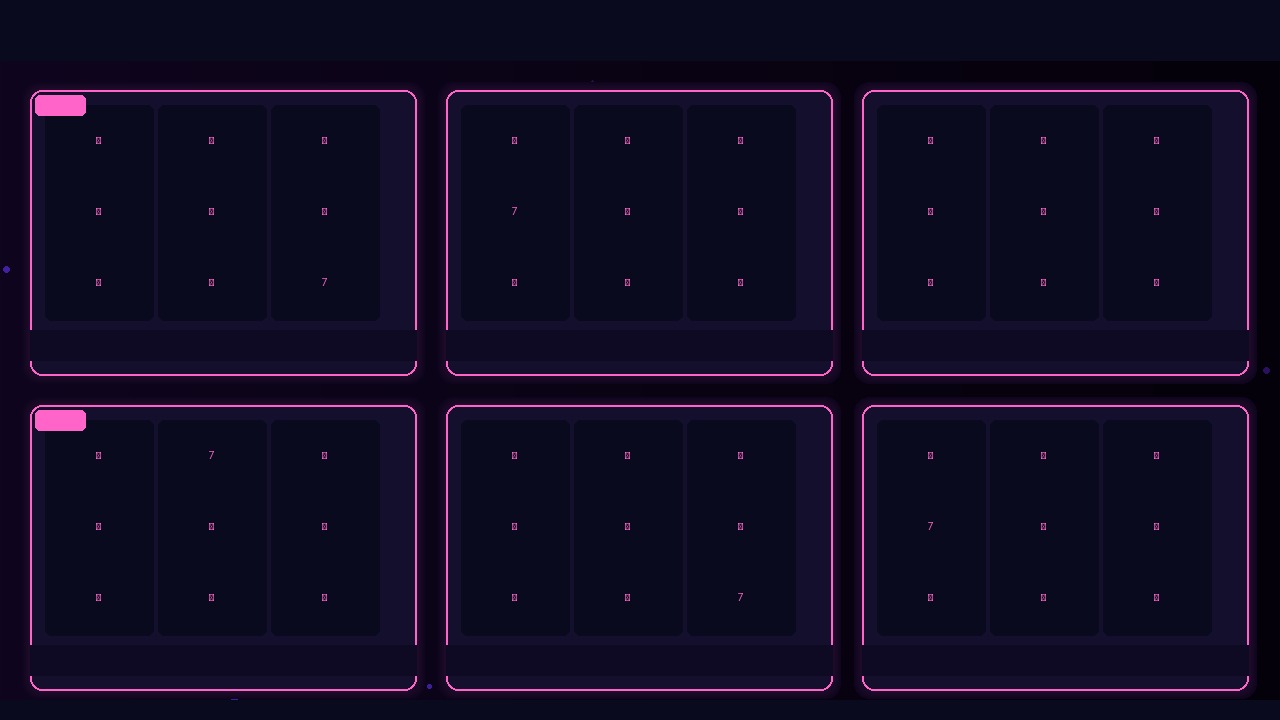 شبكة عرض العاب السلوتس المميزة مع رموز البوكر وال jackpot